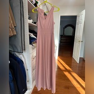 Sparkly Pink Long Maxi Dress